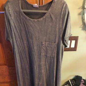 Acid washed LuLaRoe XL Grey Carly